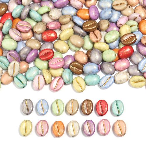 Acrylic Jewelry Beads, DIY, more colors for choice, 10x8mm, 50PCs/Bag, Sold By Bag