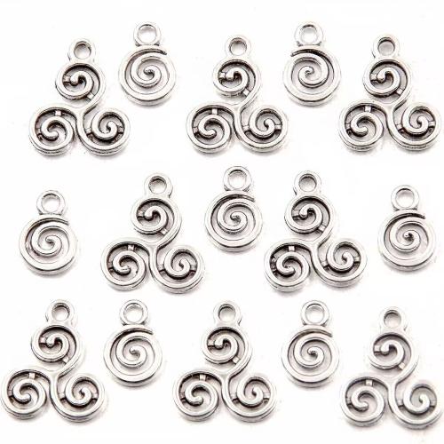 Pendentifs creux en alliage de zinc, Placage, DIY & styles différents pour le choix, argent, Vendu par PC