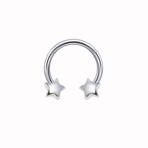 Edelstahl Nasepiercing Schmuck, 304 Edelstahl, plattiert, für Frau, keine, verkauft von PC