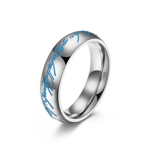 Stainless Steel Finger Ring 304 Stainless Steel plated Unisex & luminated Sold By PC