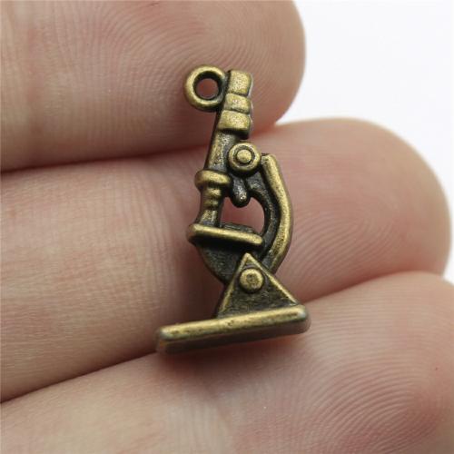 Tibetan Style Pendants, Microscope, plated, DIY, more colors for choice, 21x11mm, Sold By PC