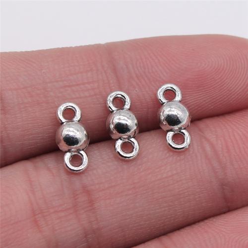 Tibetan Style Connector, Round, plated, DIY & 1/1 loop, more colors for choice, 5x11mm, Sold By PC