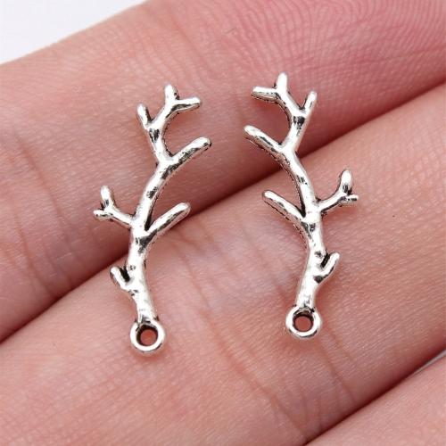 Zinc Alloy Pendants Branch antique silver color plated DIY Sold By PC