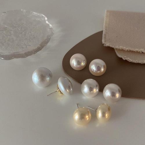 Earring Jewelry, Plastic Pearl, fashion jewelry & different styles for choice & for woman, more colors for choice, 10mm, Sold By Pair