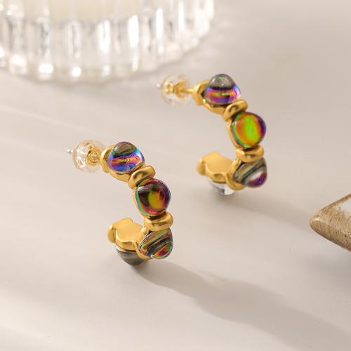 Tibetan Style Stud Earring, with Plastic, fashion jewelry & for woman, more colors for choice, 22x15mm, Sold By Pair