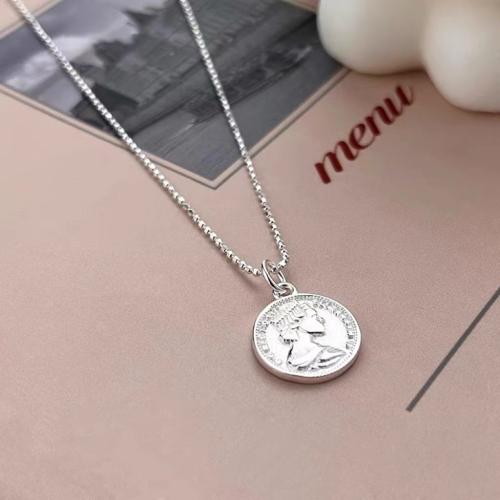 925 Sterling Silver Necklaces fashion jewelry & for woman Length Approx 45 cm Sold By PC