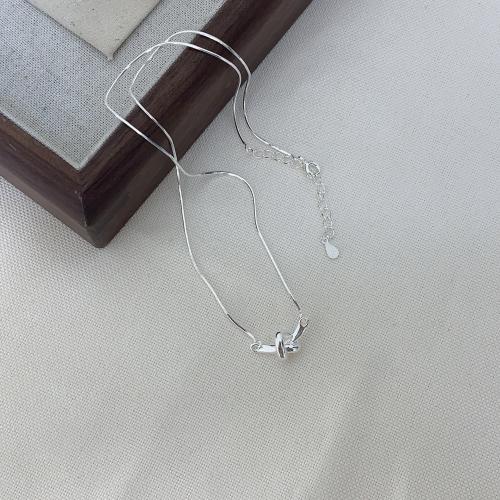 925 Sterling Silver Necklaces fashion jewelry & for woman Length Approx 45 cm Sold By PC