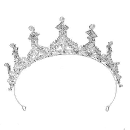 Diadèmes, alliage de zinc, bijoux de mode & pour femme & avec strass, width 168mm, height 62mm, Vendu par PC