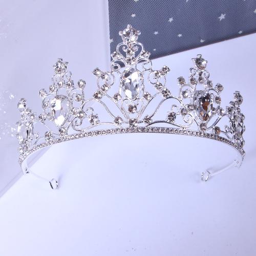 Bridal Tiaras, Tibetan Style, fashion jewelry & for woman & with rhinestone, more colors for choice, width 153mm, height 61mm, Sold By PC