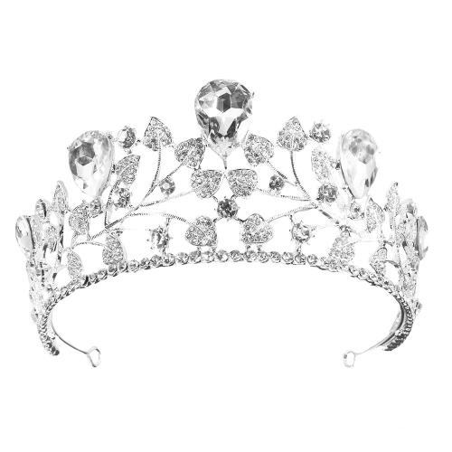 Bridal Tiaras Zinc Alloy fashion jewelry & for woman & with rhinestone width 170mm height 62mm Sold By PC