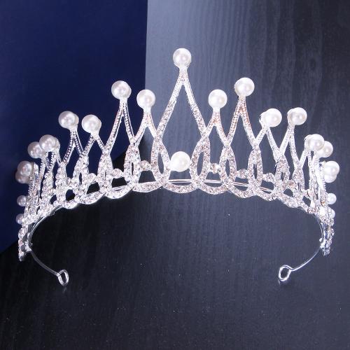 Diadema, lega in zinco, gioielli di moda & per la donna & con strass, nessuno, width 163mm, height 73mm, Venduto da PC