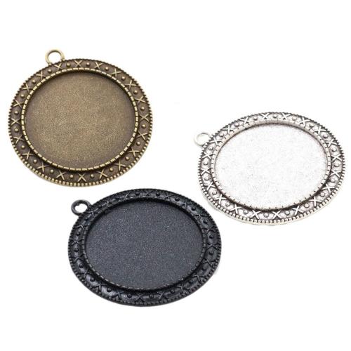 Pendentif en alliage de zinc Cabochon Cadre, Placage, DIY, plus de couleurs à choisir, protéger l'environnement, sans nickel, plomb et cadmium, Inner diameter:30mm, Environ 100PC/sac, Vendu par sac