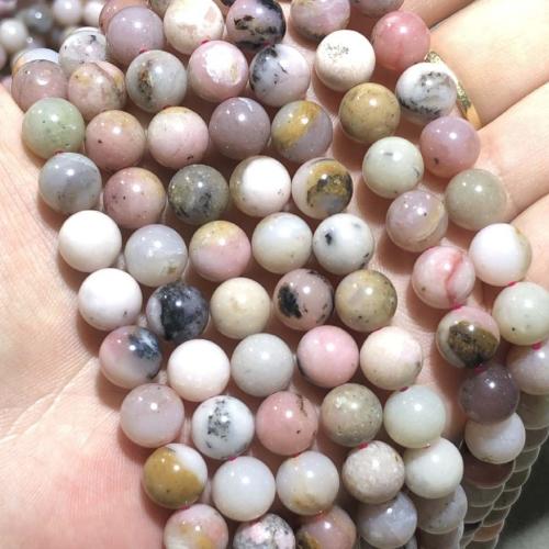 Perles bijoux en pierres gemmes, opale rose, Rond, DIY & normes différentes pour le choix, plus de couleurs à choisir, Vendu par brin