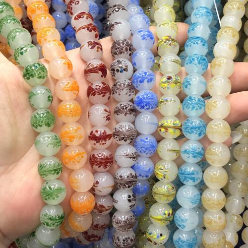 Lampwork Beads, Round, DIY, more colors for choice, 12mm, 100PCs/Bag, Sold By Bag