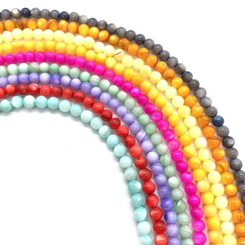 Natural Freshwater Shell Beads, Round, DIY, more colors for choice, 2mm, Sold By Strand