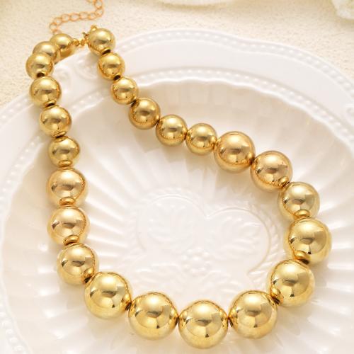 CCB Necklaces Copper Coated Plastic with 2.75 Inch extender chain handmade fashion jewelry & for woman gold Length 15.74 Inch Sold By PC