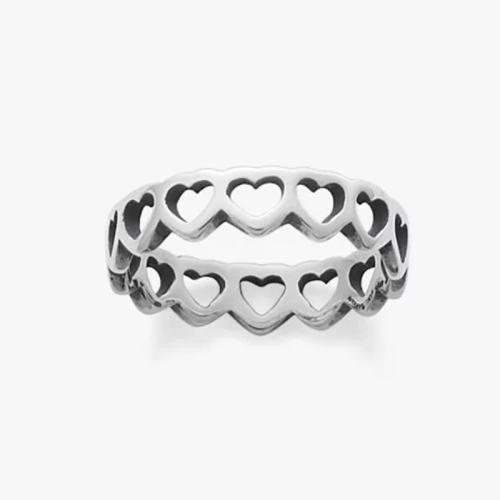 Zinc Alloy Finger Ring plated & for woman silver color Sold By PC