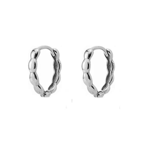 Stainless Steel Huggie Hoop Earring, 304 Stainless Steel, Unisex & different size for choice & different styles for choice, original color, Sold By PC