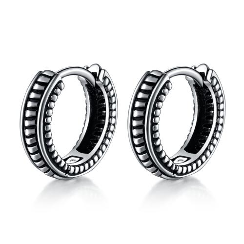 Boucle d'oreille Acier Titane, le style de punk & unisexe & émail, couleur originale, Vendu par PC