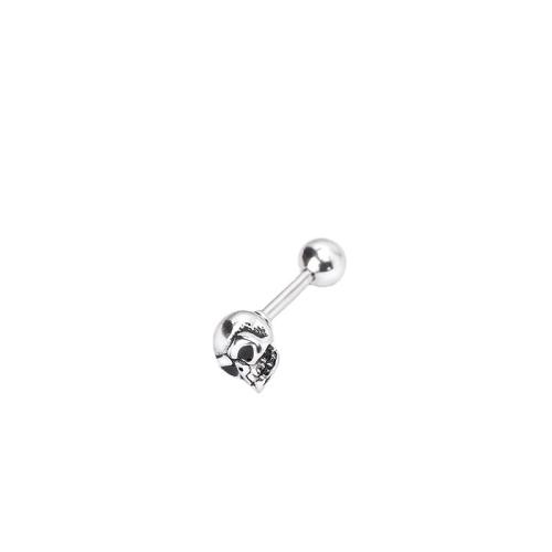 Boucle d'oreille Acier Titane, le style de punk & pour homme & émail, plus de couleurs à choisir, Needle thickness 1.2mm, Vendu par PC