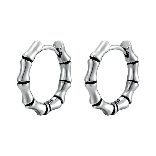 Titanium Steel  Earring, Unisex & different size for choice & enamel, original color, Sold By PC