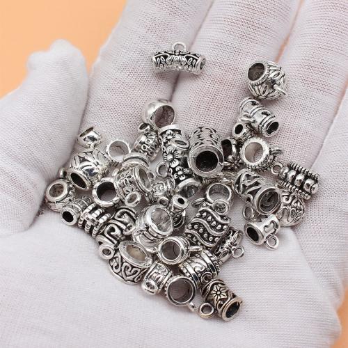 Pendentifs en alliage de zinc, Plaqué de couleur d'argent, DIY, 40PC/sac, Vendu par sac