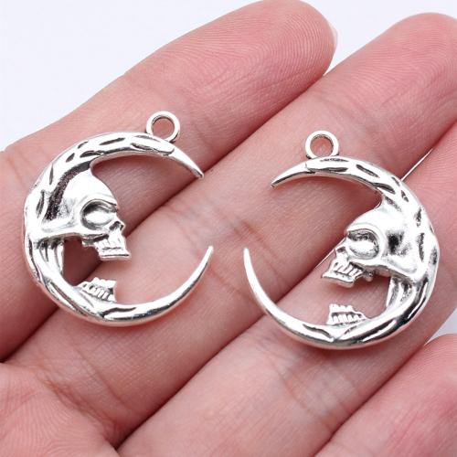 Tibetan Style Moon Pendants, plated, DIY, more colors for choice, Sold By PC