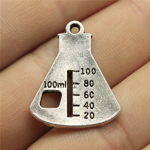 Pendentifs en alliage de zinc, Plaqué de couleur d'argent, DIY, 26x21mm, Vendu par PC