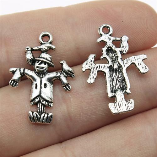 Tibetan Style Pendants, Strawman, antique silver color plated, DIY, 25x18mm, Sold By PC