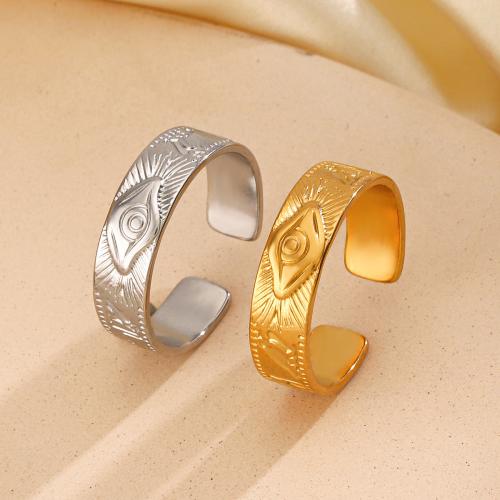 Stainless Steel Finger Ring, 304 Stainless Steel, fashion jewelry & for woman, more colors for choice, Sold By PC