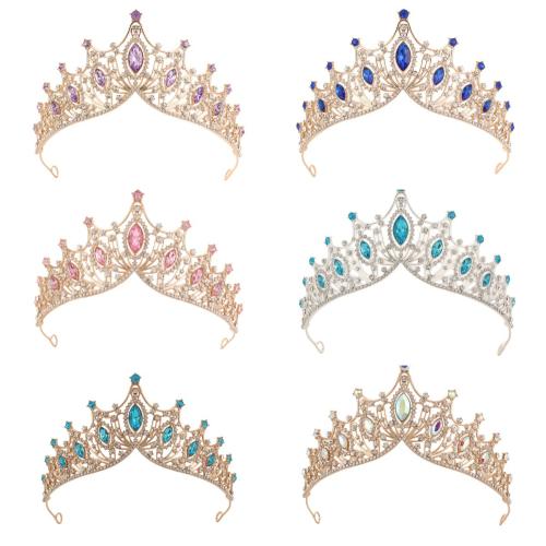 Bridal Tiaras, Tibetan Style, fashion jewelry & for woman & with rhinestone, more colors for choice, Sold By PC