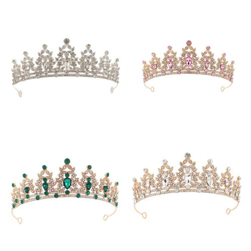 Tiaras, liga de zinco, joias de moda & para crianças & com strass, Mais cores pare escolha, vendido por PC