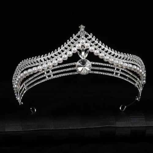 Tiaras, Cink Alloy, modni nakit & za žene & s Rhinestone, više boja za izbor, length 169mm, width 59mm, Prodano By PC