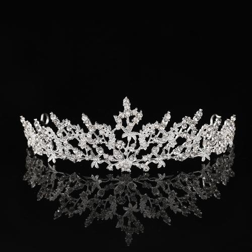 Tiara's, Zinc Alloy, mode sieraden & voor vrouw & met strass, 150x30mm, Verkocht door PC