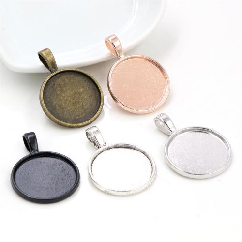 Pendentif en alliage de zinc Cabochon Cadre, Placage, DIY, plus de couleurs à choisir, protéger l'environnement, sans nickel, plomb et cadmium, Inner diameter: 20mm, Environ 100PC/sac, Vendu par sac