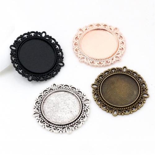 Zinc Alloy Pendant Cabochon Setting plated DIY nickel lead & cadmium free Inner 20mm Approx Sold By Bag