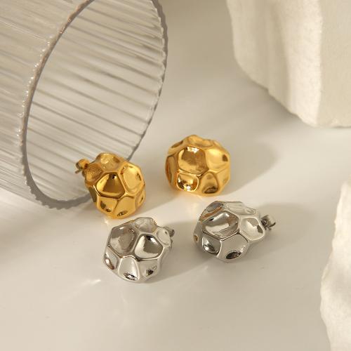 Titanium Steel  Earring, plated, fashion jewelry, more colors for choice, 20x20mm, Sold By Pair