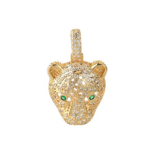 Cubic Zirconia Micro Pave Brass Pendant, plated, DIY & micro pave cubic zirconia, more colors for choice, Sold By PC