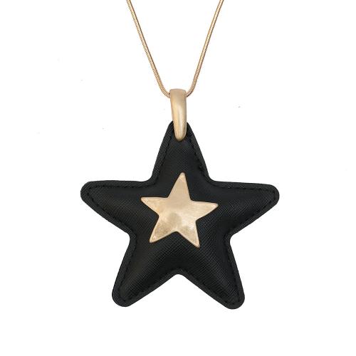 Zinc Alloy Sweater Chain Necklace fashion jewelry & for woman golden Length Approx 75 cm Sold By Bag