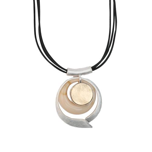 Collier de bijoux en alliage de zinc, avec Jade, avec 5cm chaînes de rallonge, bijoux de mode & pour femme, argent, Longueur:Environ 45 cm, 2PC/sac, Vendu par sac