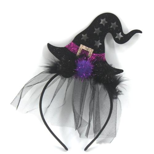 Plastic Hair Band, with Cloth, Halloween Design & for woman, more colors for choice, 200x230mm, Sold By PC