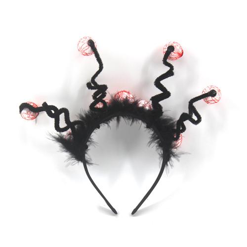 Plastic Hair Band, with Cloth, Halloween Design & for woman, black, 320x230mm, Sold By PC