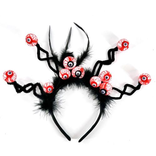 Plastic Hair Band, with Cloth, Halloween Design & for woman, more colors for choice, 320x230mm, Sold By PC