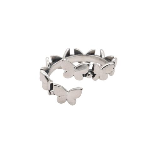 Sterling Silber Schmuck Fingerring, 925er Sterling Silber, Schmetterling, Modeschmuck & für Frau, Größe:7, verkauft von PC