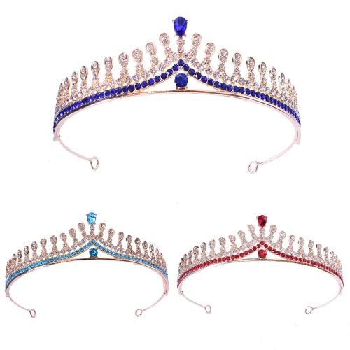 Bridal Tiaras Zinc Alloy fashion jewelry & for woman & with rhinestone width 160mm height 37mm Sold By PC