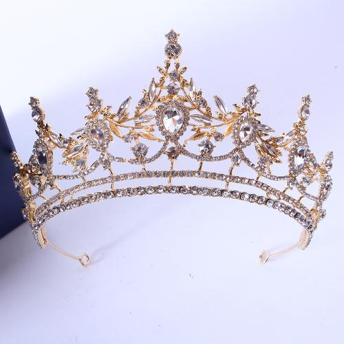 Tiara's, Zinc Alloy, mode sieraden & voor vrouw & met strass, meer kleuren voor de keuze, width 185mm, height 80mm, Verkocht door PC