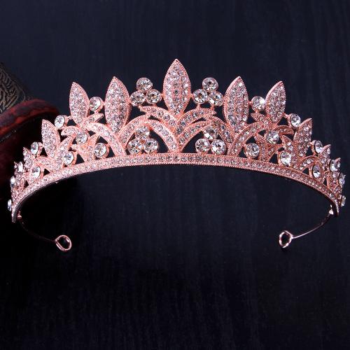 Bridal Tiaras, Tibetan Style, fashion jewelry & for woman & with rhinestone, more colors for choice, width 152mm, height 41mm, Sold By PC