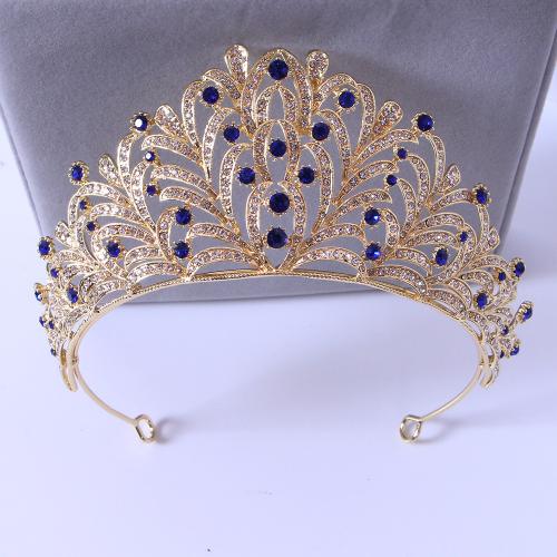 Bridal Tiaras, Tibetan Style, fashion jewelry & for woman & with rhinestone, more colors for choice, width 175mm, height 74mm, Sold By PC