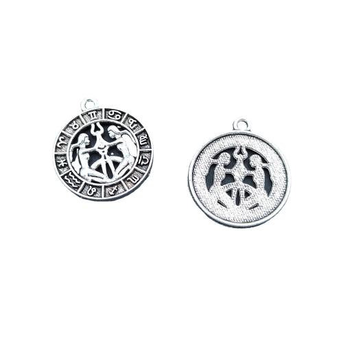 Zinc Alloy Pendants antique silver color plated DIY nickel lead & cadmium free Approx 2mm Approx Sold By Bag