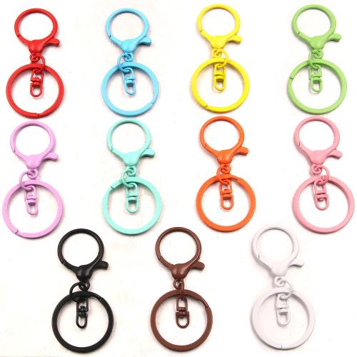 Tibetan Style Key Clasp Setting, stoving varnish, DIY, more colors for choice, nickel, lead & cadmium free, 30x65mm, Approx 100PCs/Bag, Sold By Bag